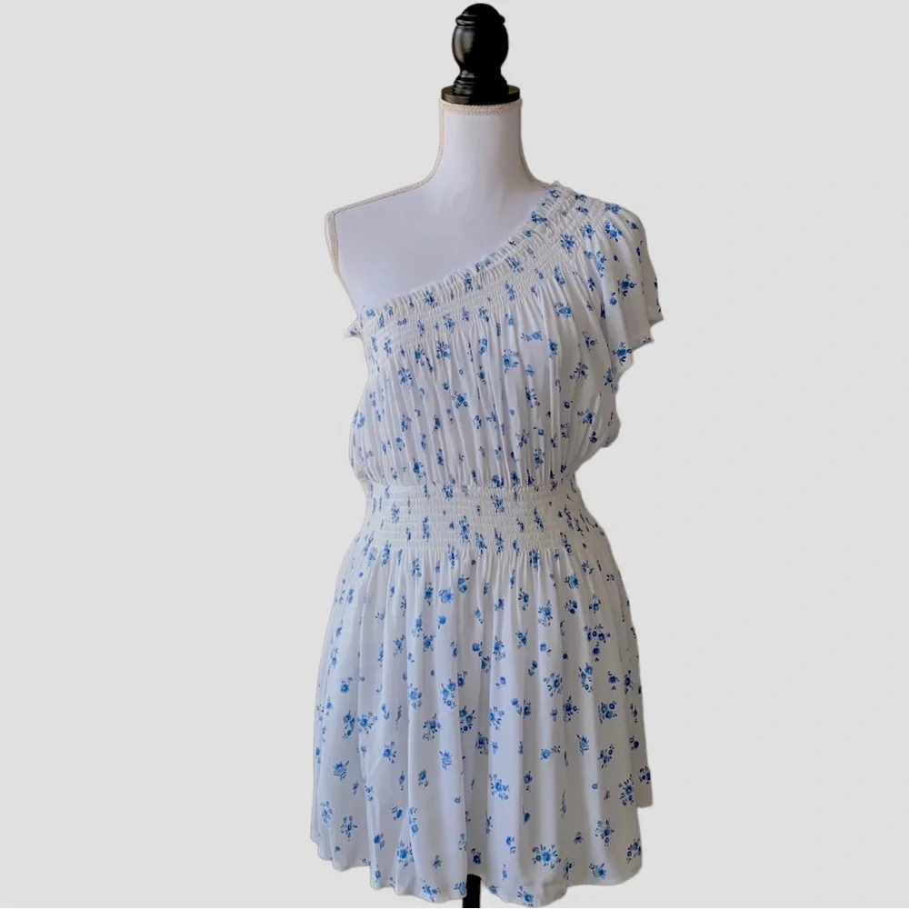 SKYLAR+MADISON ONE SHOULDER FLORAL MINI DRESS - Picture 15 of 15